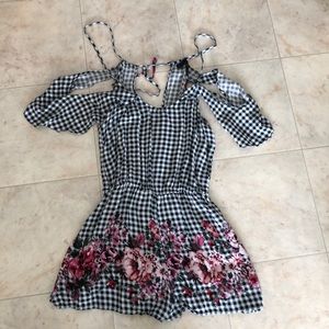 Checkered Romper